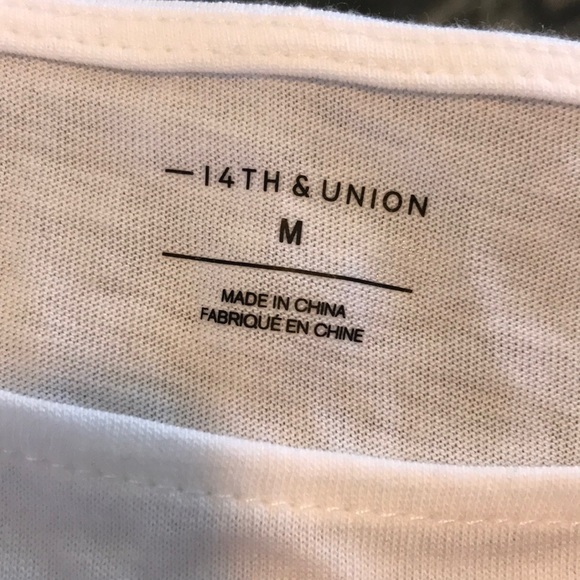 Nordstrom 14th & Union Bell Sleeve Tee Off White M - Picture 6 of 8